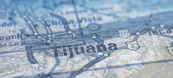 Tijuana,Usa,Map,Travel,Background